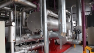 Inside a compact cogeneration plant. An archive photo