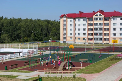 New residential buildings for BelNPP workers in Ostrovets